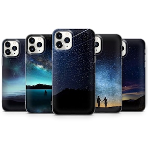 Night Stars Sky Romantic Phone Case Cover for iPhone 15 Pro Max 7,8 Samsung A30 S23 S24 S9 S9+, Perfect gift for HUAWEI P30 models A30