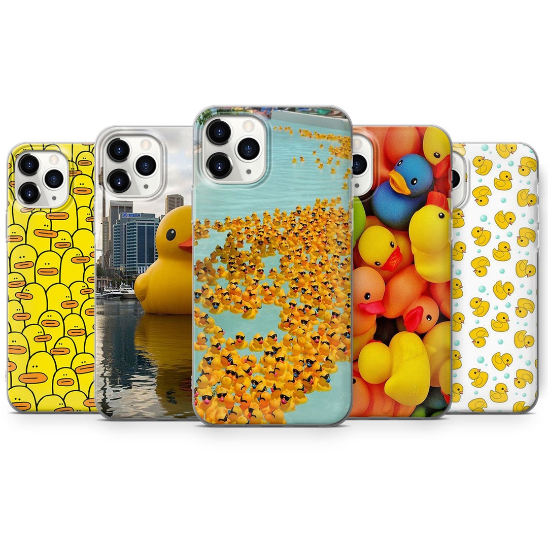 Funny Cute Yellow Duck Phone Case Cover pour iPhone 15 Pro Max 7,8
