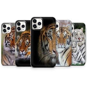 Funda de teléfono con diseño de tigre y animales salvajes para iPhone 16 Pro Max 7,8 Samsung A20/30 S24 S9 S9+, regalo perfecto para los modelos HUAWEI P30 A10