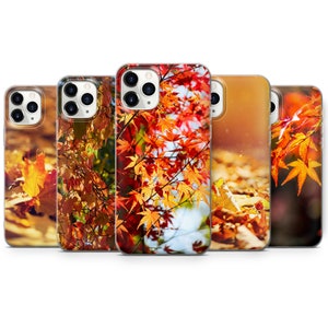 Herbst Ahorn Blätter Design Handyhülle für iPhone X13 Pro Max 7,8 Samsung A20/30 S8 S24 S9 S9+, Perfektes Geschenk für HUAWEI P30 Modelle B2