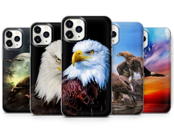 Bold Eagle American Phone Case Cover for iPhone 16 Pro Max 7,8 Samsung A20/30 S8 S24 S9 S9+, Perfect gift for HUAWEI P50 models A24