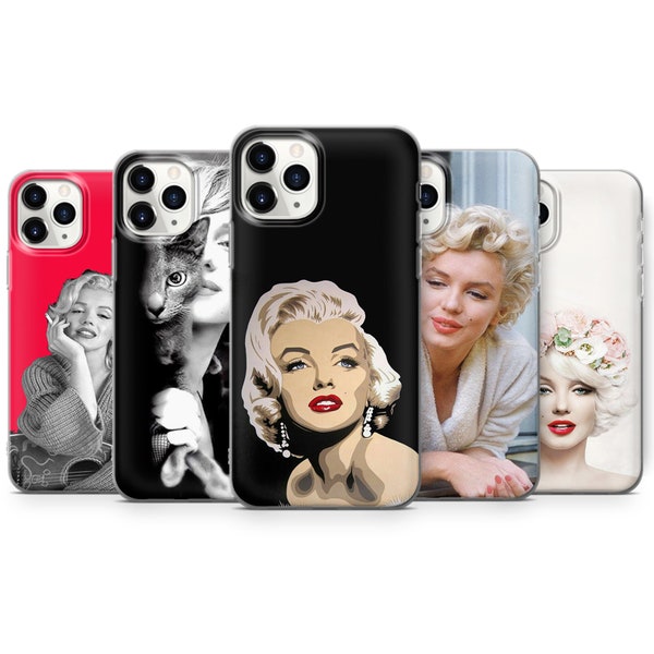 Marilyn Monroe Blonde Handyhülle für iPhone 15 Pro Max 7,8 Samsung A20 / 30 S24 S9 S9 +,Perfektes Geschenk für HUAWEI P30 Modelle A87