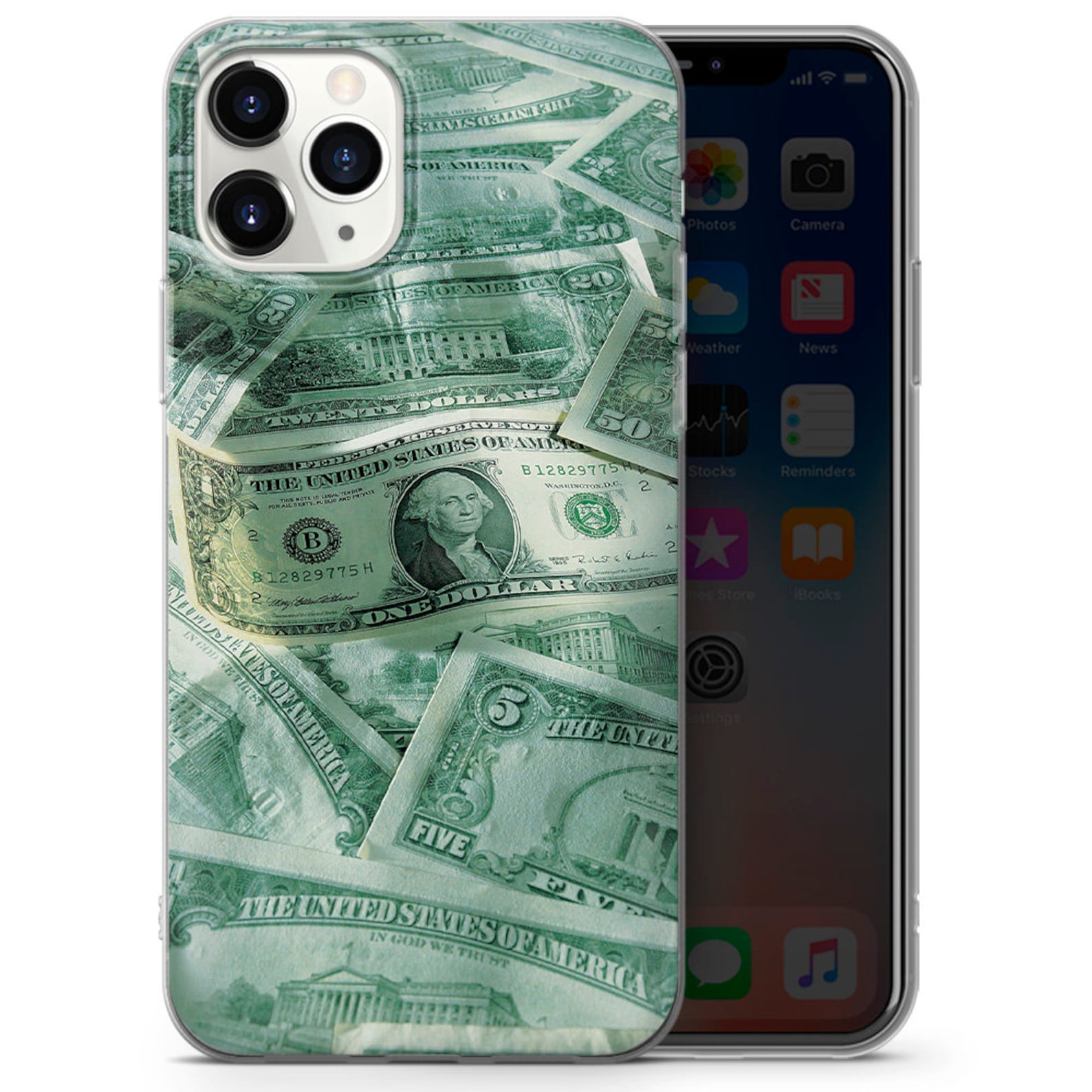 Money Coins Currency Dollar Phone Case Cover for iPhone XS 12 Etsy