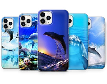 Dolphin Beautiful Design Phone Case Cover for iPhone 15 Pro Max 7,8 Samsung A20/30 S8 S24 S9 S9+, Perfect gift for HUAWEI P30 models A1