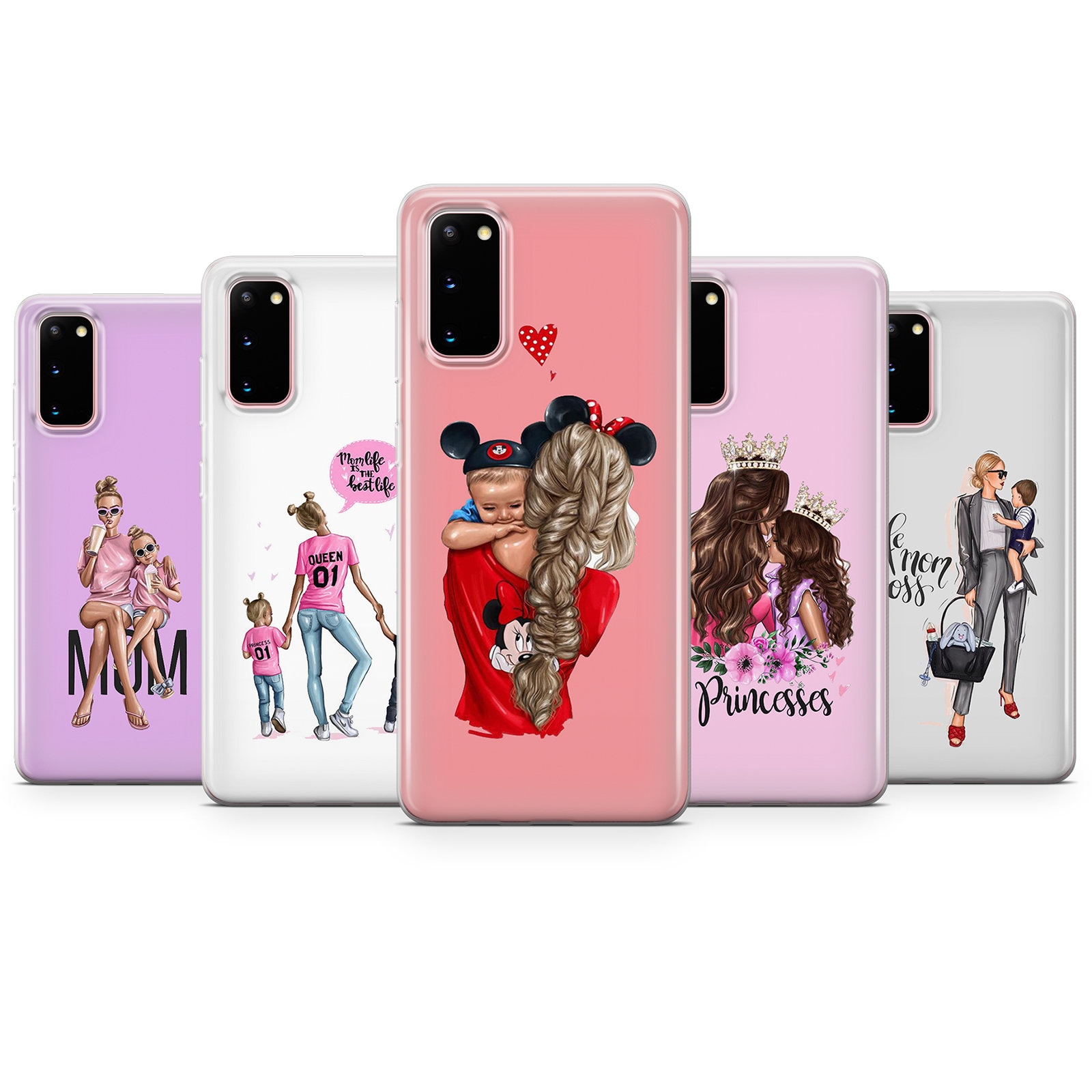 Mother and Daughter Mum Phone Case Cover for iPhone 15 Pro Max 7,8 ...