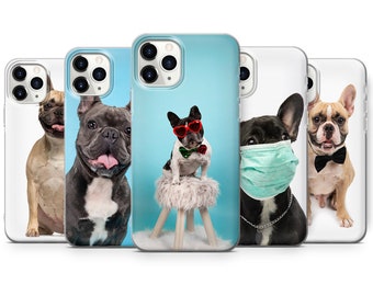 French Bulldog Cute Dog Phone Case Cover for iPhone 15 Pro Max 7,8 Samsung A20/30 S8 S24 S9 S9+, Perfect gift for HUAWEI P30 models A44