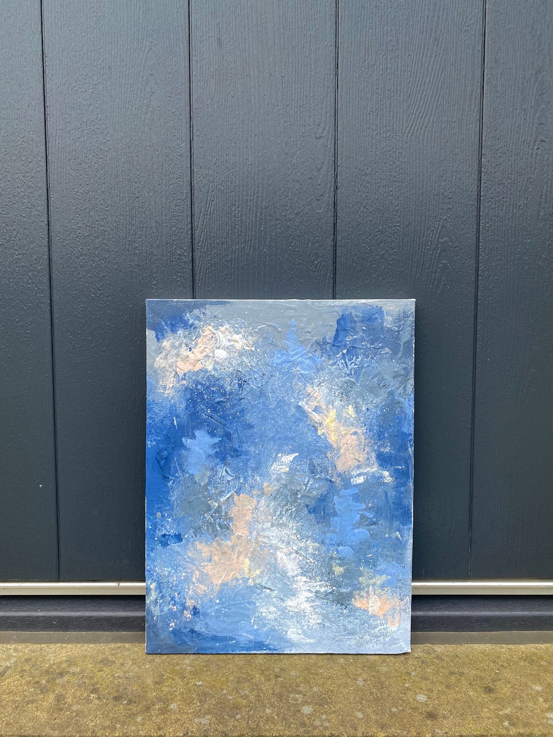 Abstract Painting Acrylic on Canvas Original Textured Gesso Etsy