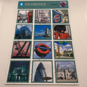 Londen Decoratieve Stempel Sticker Sheet voor Bullet Journal of Planner | 4,5 x 6 inch | Gratis verzending
