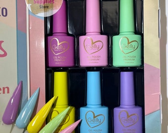 Wapizima PASTELES Nail Gel Polish LED set of 6 13ML