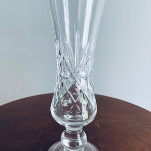 Cristal d&#39;Arques crystal vase, Beautiful French Bud Vase, Crystal Bud Vase, Wedding crystal gift, Elegeant Crystal Vase, beautiful Bud Vase