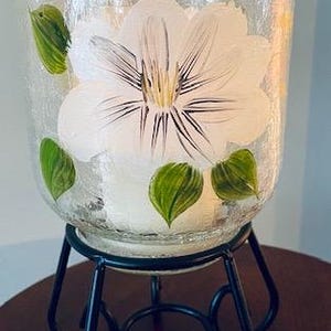 Decorative Hurricane Lantern, decorative lantern, Hurricane Lantern,  floral lantern, Home Decor, Decor, Candle holder, Flower Lantern