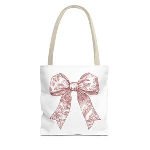 Floral bow tote bag, Cute floral Bow Tote Bag, Great Gift for Her, Tote Bag, Bow Tote Bag, Beautiful Tote Bag, ballerina bag, pretty Tote