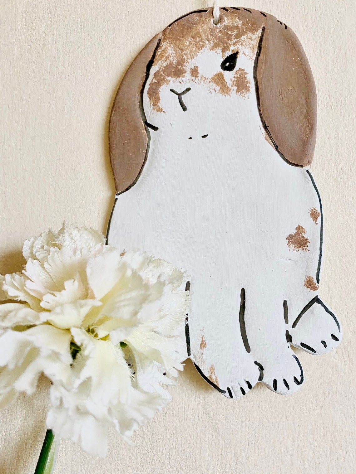 Cute Rabbit Wall Art Rabbit Wall Hanging Bunny Nursery Etsy
