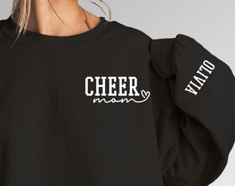 Custom Cheer Mom Shirt, Personalized Cheerleader Shirt, Game Day Cheer Hoodie, Mascot Cheer Sweatshirt, Cheer Mama Cheerleading Shirt