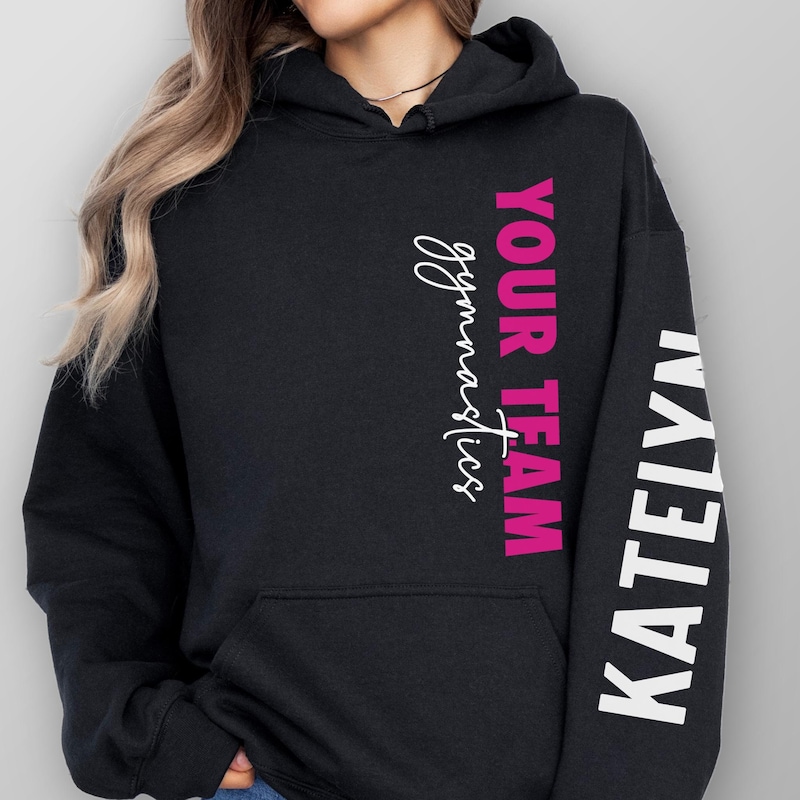 🎁Free Personalization🎁Custom Gymnastics Hoodie, Personalized Gymnastics Shirt, Glitter Gymnastics Mom Shirt, Gymnastics Coach Sweatshirt, Gymnast Gift Ideas