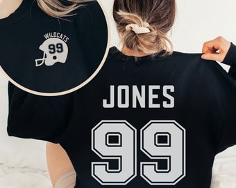 Custom Football Mom Shirt, Personalized Football Shirt, Team Mascot Football Hoodie, Name and Number Football Sweatshirt, Game Day Shirt