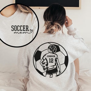 Custom Soccer Shirt, Personalized Soccer Mom Shirt, Game Day Soccer Hoodie, Team Mascot Soccer Sweatshirt, Custom Soccer Dad Shirt