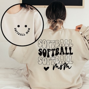 Retro Softball Mom Shirt, Custom Softball Shirt, Game Day Softball Hoodie, Cute Softball Sweatshirt, Softball Mom Life Shirts