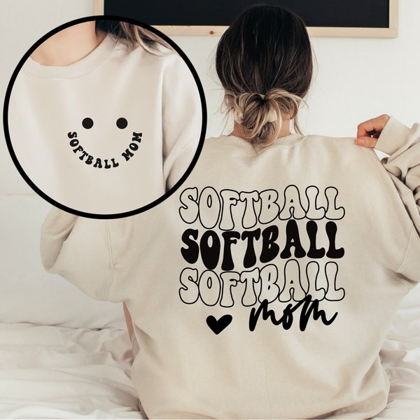 Retro Softball Mom Shirt, Custom Softball Shirt, Game Day Softball Hoodie, Cute Softball Sweatshirt, Softball Mom Life Shirts