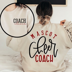Custom Cheer Coach Shirt, Cheer Coach Gift, Personalized Cheer Hoodie, Cute Coach Sweatshirt, Coach Appreciation End of Season Gift