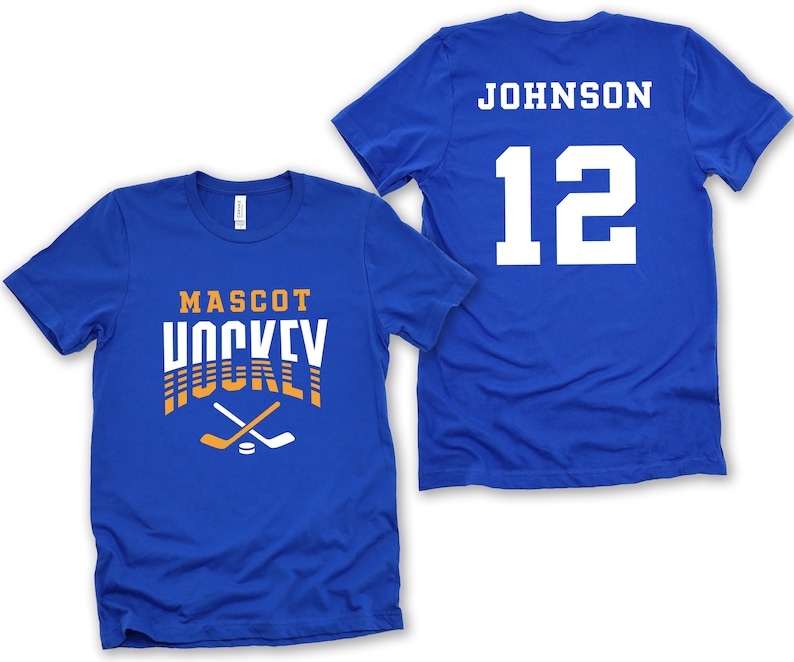 Custom Hockey Sweatshirt, Personalized Hockey Mom Shirt, Game Day Hockey Hoodie, Name and Number Hockey Sweatshirts, Custom Hockey Shirts image 3