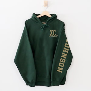 Custom Cross Country Mom Shirt, Personalized XC Shirt, Running Hoodie, Cross Country Shirt, XC Mom Sweatshirt, Glitter XC Meet Spirit Wear