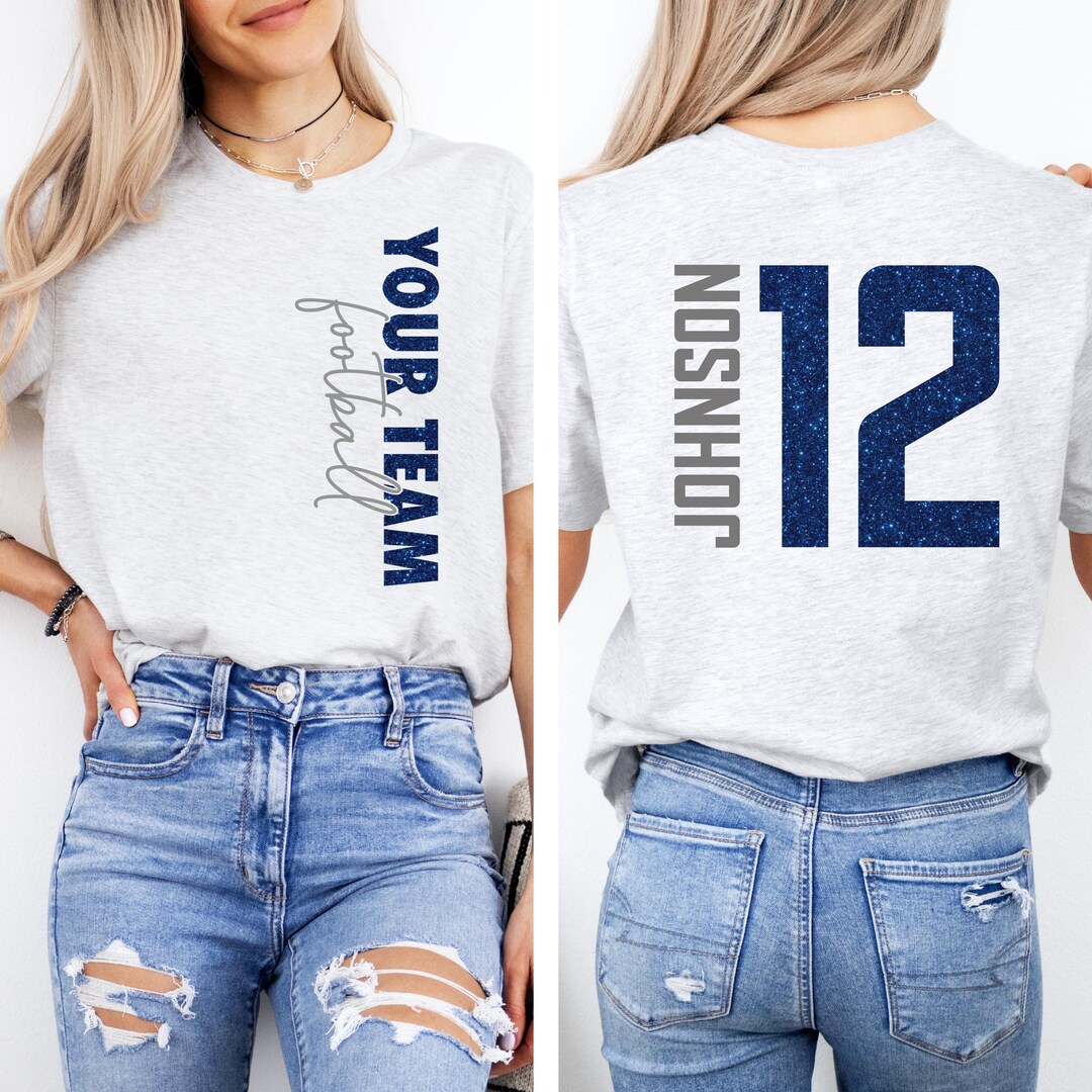 Custom Football Mom Unisex Sweatshirt, Hoodie With Design On Sleeve Personalized Birthday Football Gifts For Mom, Football Lovers, NFL Fans, Sport Lovers - Triumphant Senior Football Mama with Kid Name main image 0