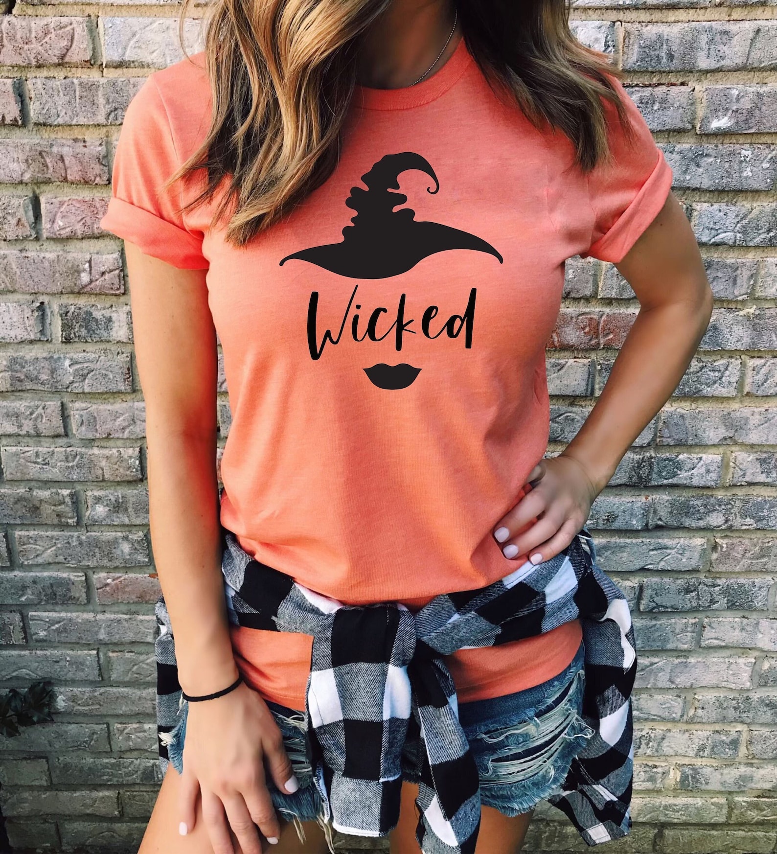 Wicked Shirt for Halloween, Witch Shirts for Women, Witch Hat With Lips ...