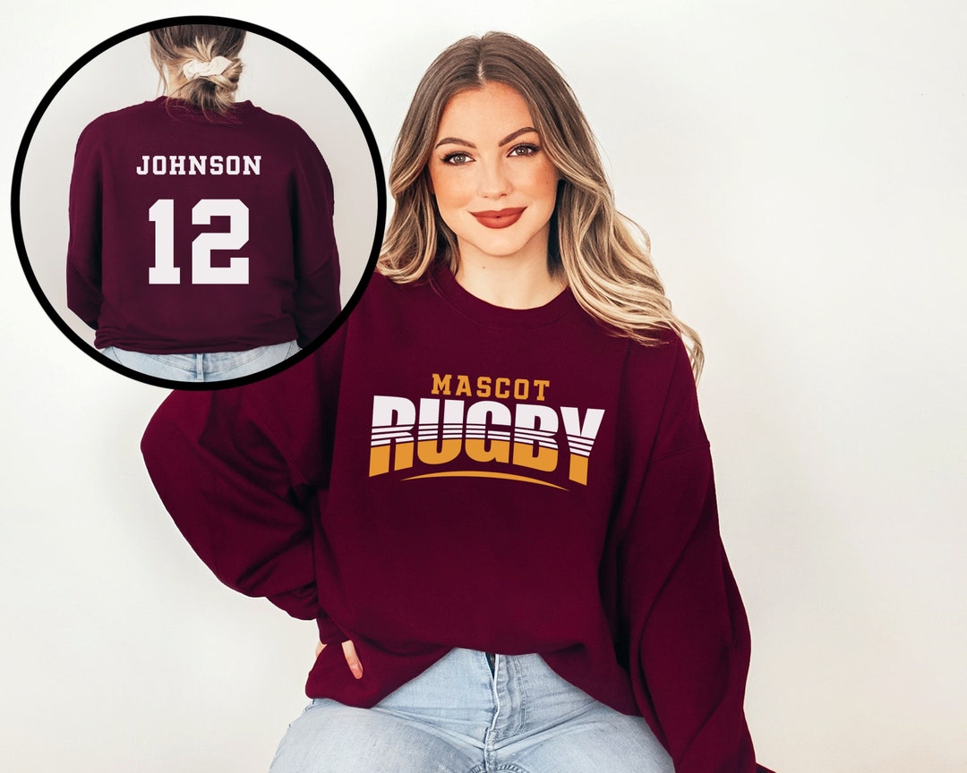 Custom Rugby Shirt, Personalized Rugby Shirt, Front and Back Rugby