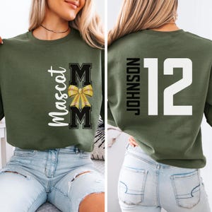 Custom Softball Shirts, Personalized Softball Mom Shirt, Cute Softball Hoodie, Coquette Bow Softball Sweatshirt, Senior Night Apparel