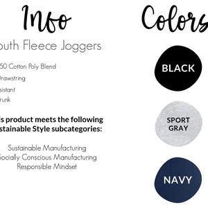 K&ouml;nnte beinhalten: Jugendliche Fleece-Jogginghose in Schwarz, Sportgrau und Marine. Hergestellt aus einem 50/50-Baumwoll-Polyester-Gemisch, sind diese Jogginghosen pillingresistent, vorgewaschen und haben keinen Kordelzug. Dieses Produkt erf&uuml;llt die folgenden nachhaltigen Stilkategorien: Nachhaltige Produktion, Soziales Bewusstsein in der Produktion, Verantwortungsbewusstes Mindset.