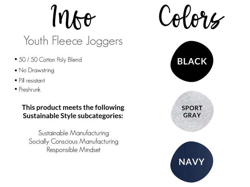 K&ouml;nnte beinhalten: Jugendliche Fleece-Jogginghose in Schwarz, Sportgrau und Marine. Hergestellt aus einem 50/50-Baumwoll-Polyester-Gemisch, sind diese Jogginghosen pillingresistent, vorgewaschen und haben keinen Kordelzug. Dieses Produkt erf&uuml;llt die folgenden nachhaltigen Stilkategorien: Nachhaltige Produktion, Soziales Bewusstsein in der Produktion, Verantwortungsbewusstes Mindset.