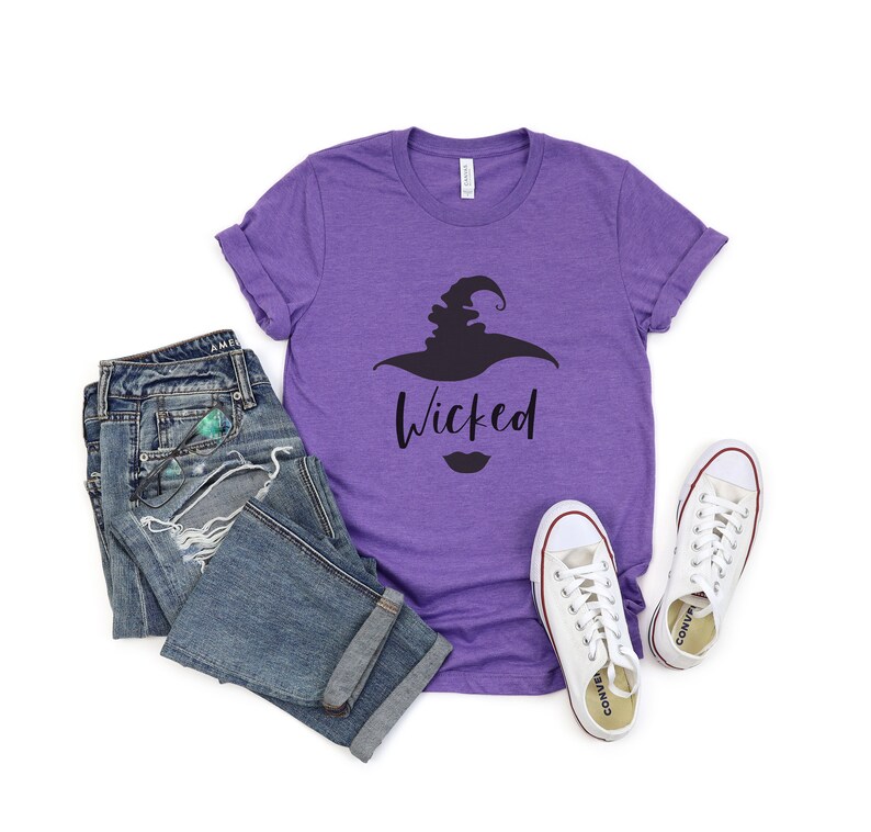 Wicked Shirt for Halloween, Witch Shirts for Women, Witch Hat With Lips ...