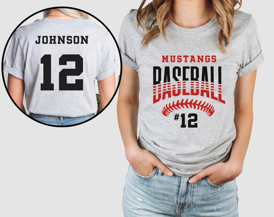 Custom Baseball Mom Shirts, Personalized Baseball Shirt, Game Day Baseball Hoodie, Name and