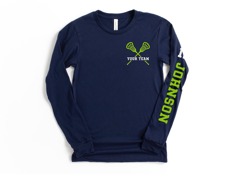 Custom Lacrosse Shirt, Lacrosse Mom Shirt, Lacrosse Hoodie, Lacrosse Dad Sweatshirt, Personalized Lacrosse Shirts, LAX Player Hoodie image 4
