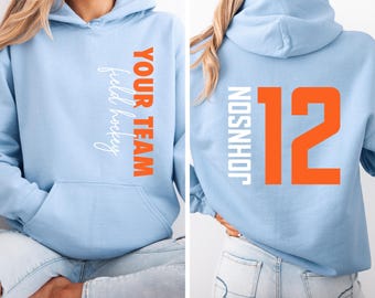 Custom Field Hockey Shirt, Personalized Field Hockey Mom Shirts, Field Hockey Hoodie, Customized Field Hockey Sweatshirt, Field Hockey Tee