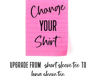 Changez de chemise - Passez d'un t-shirt à manches courtes à un t-shirt à manches longues