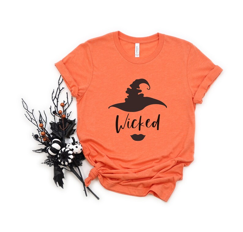 Wicked Shirt for Halloween, Witch Shirts for Women, Witch Hat With Lips ...