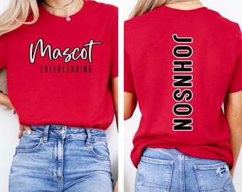 Custom Cheer Shirt, Personalized Cheerleader Shirt, Game Day Cheerleading Hoodie, Glitter Cheer Mom Sweatshirt, Matching Cheerleading Tee