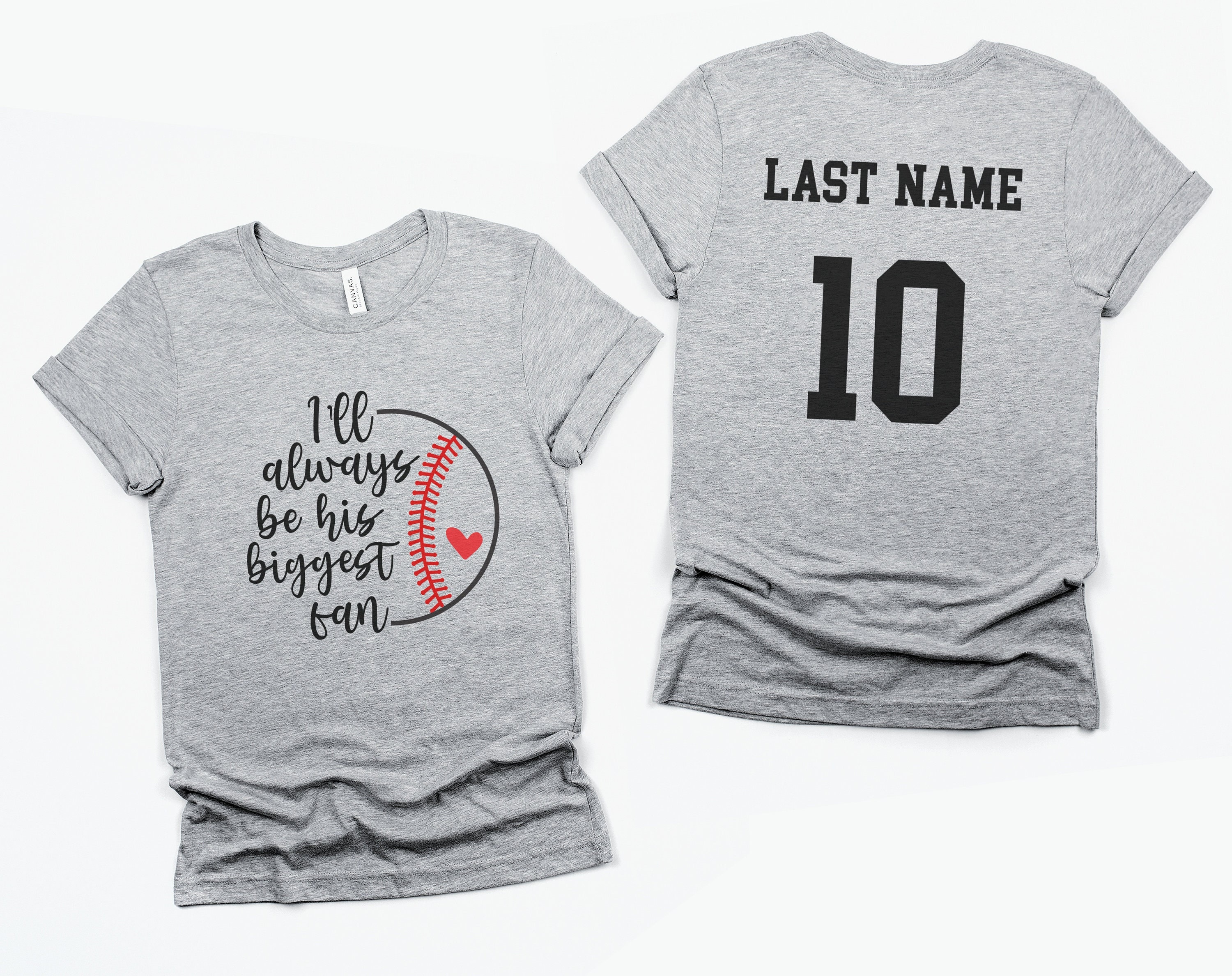 Custom Baseball Mom Shirts His Biggest Fan Personalized - Etsy