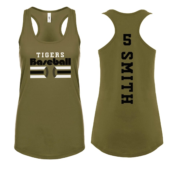 Custom Baseball Tank Top, Personalized Baseball Shirt, Glitter Baseball Tank, Baseball Mom Shirts, Racerback Tank Tops, Tournament Apparel