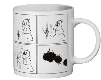 Writer's Fountain Pen Causes Ink-Blots - Ceramic Mug