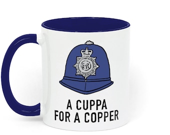 Policeman or Police Officer Cuppa - Two Toned Ceramic Mug