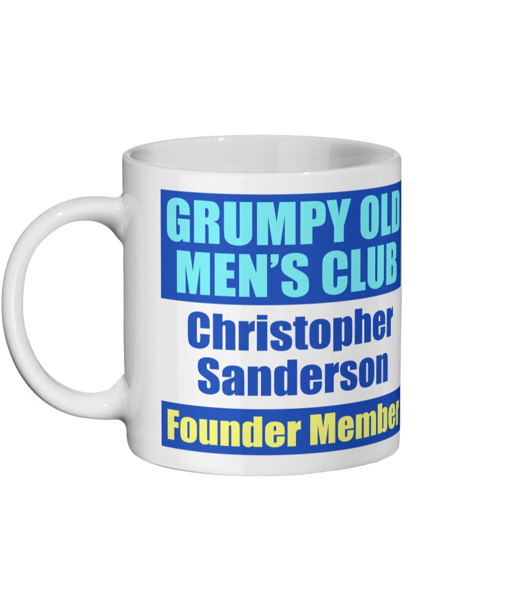 Grumpy Old Men’s Club With Your Name Choice Ceramic Mug | Etsy