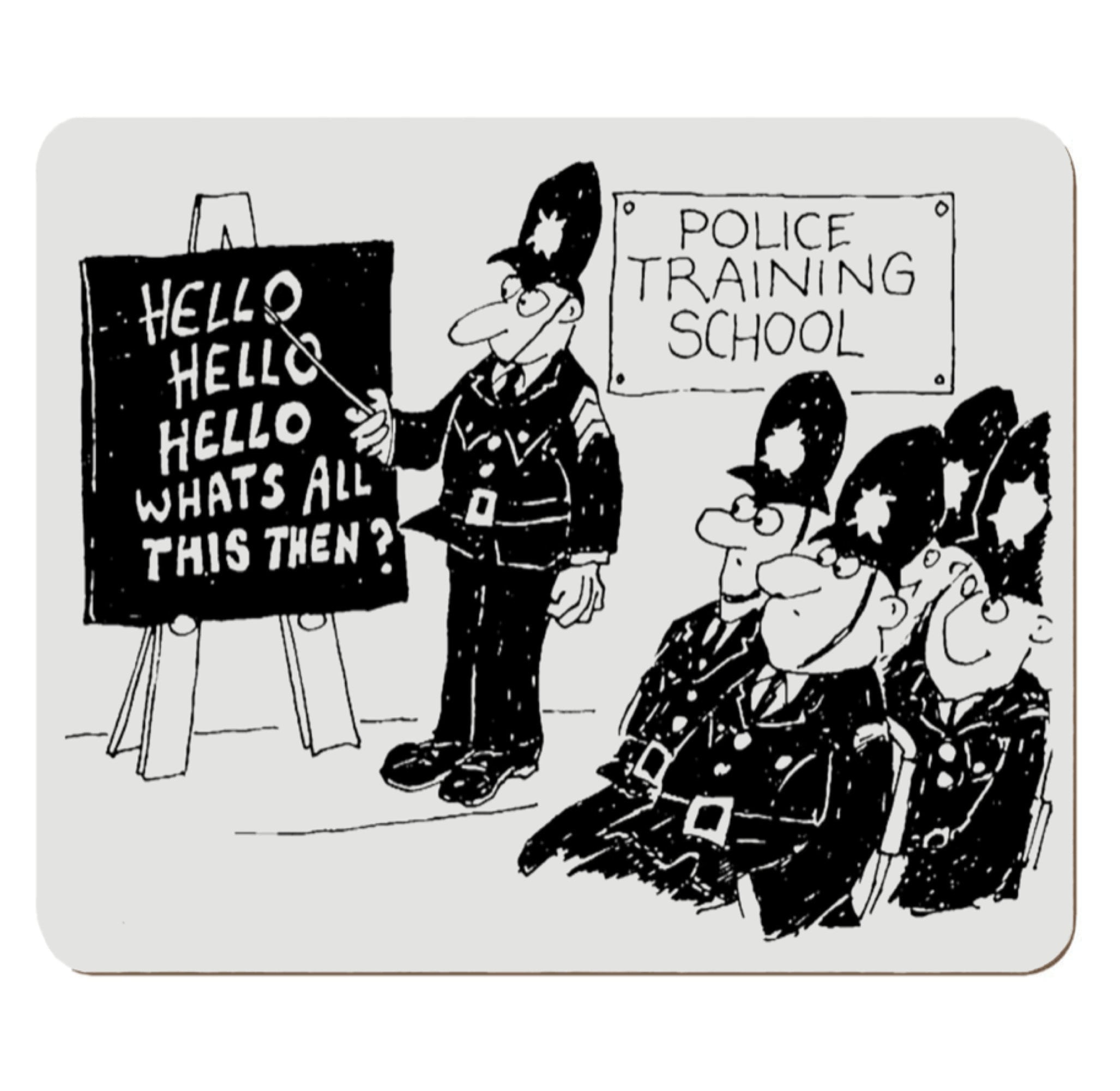 Police Training School Funny Cartoon Illustration on a - Etsy Canada