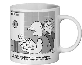 Energy Bill and Boiler Pilot Light - Ceramic Mug