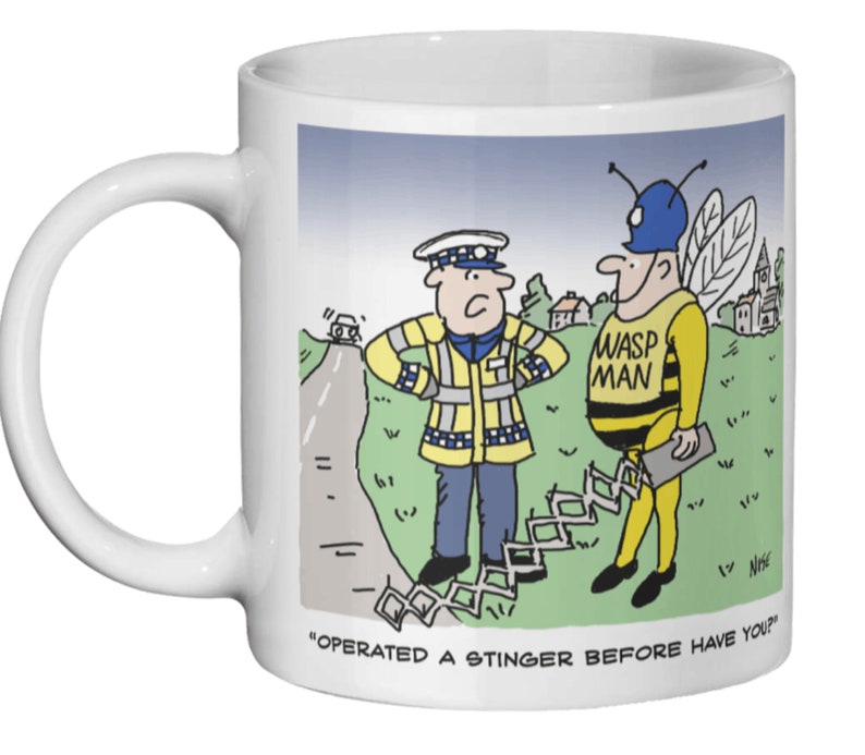 Traffic Police with Stinger Ceramic Mug image 1