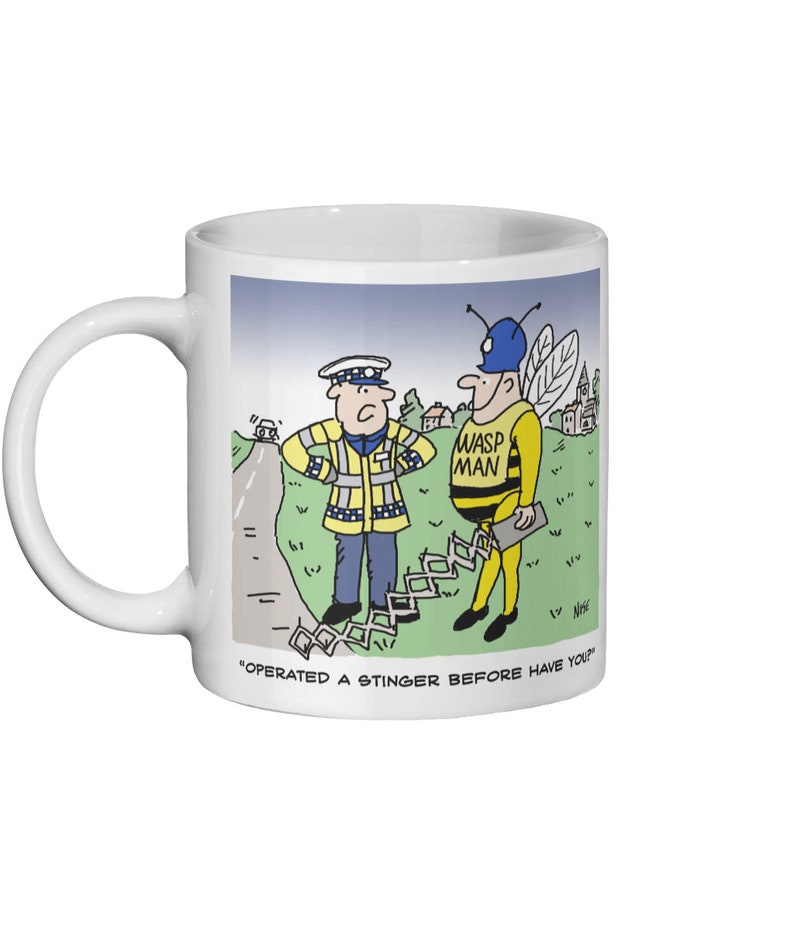 Traffic Police with Stinger Ceramic Mug image 3
