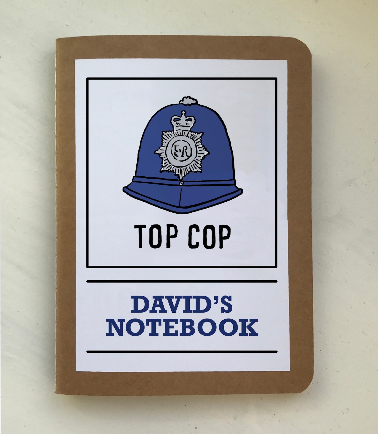 Police Notebook with Police Constable Helmet Design | Etsy