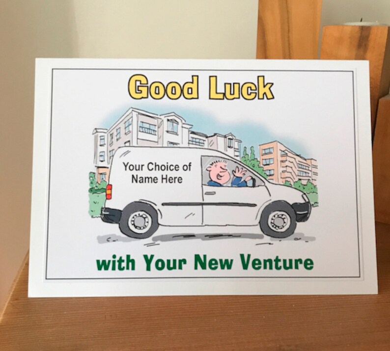 Good Luck with Your New Venture Greetings Card A5 Size Etsy